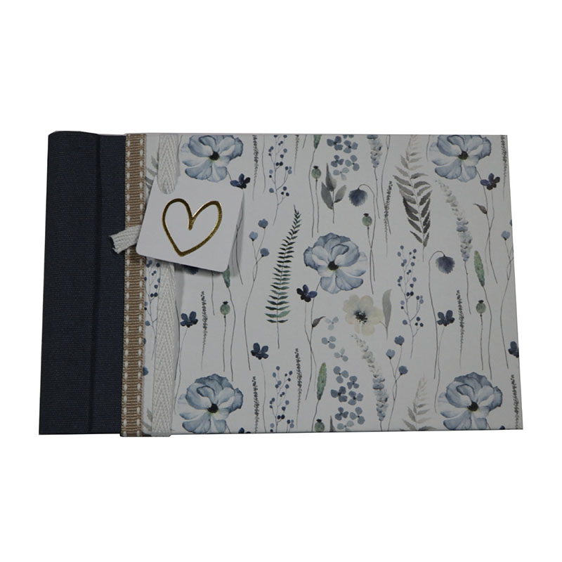 Baby photo book with fabric cover page